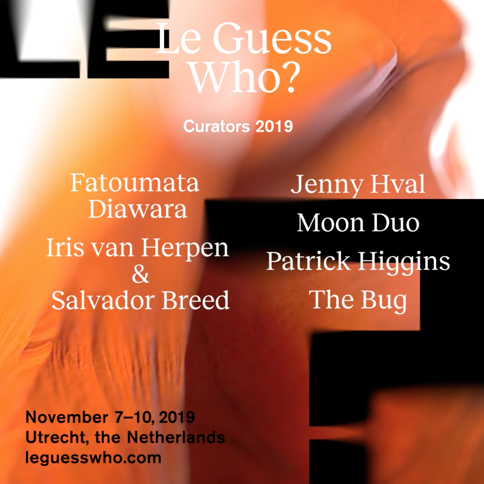 Revealing the guest curators for Le Guess Who? 2019